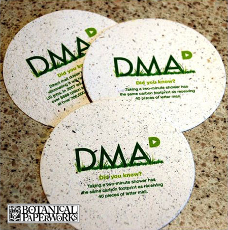 DMA promotion item plantable seed coaster 
